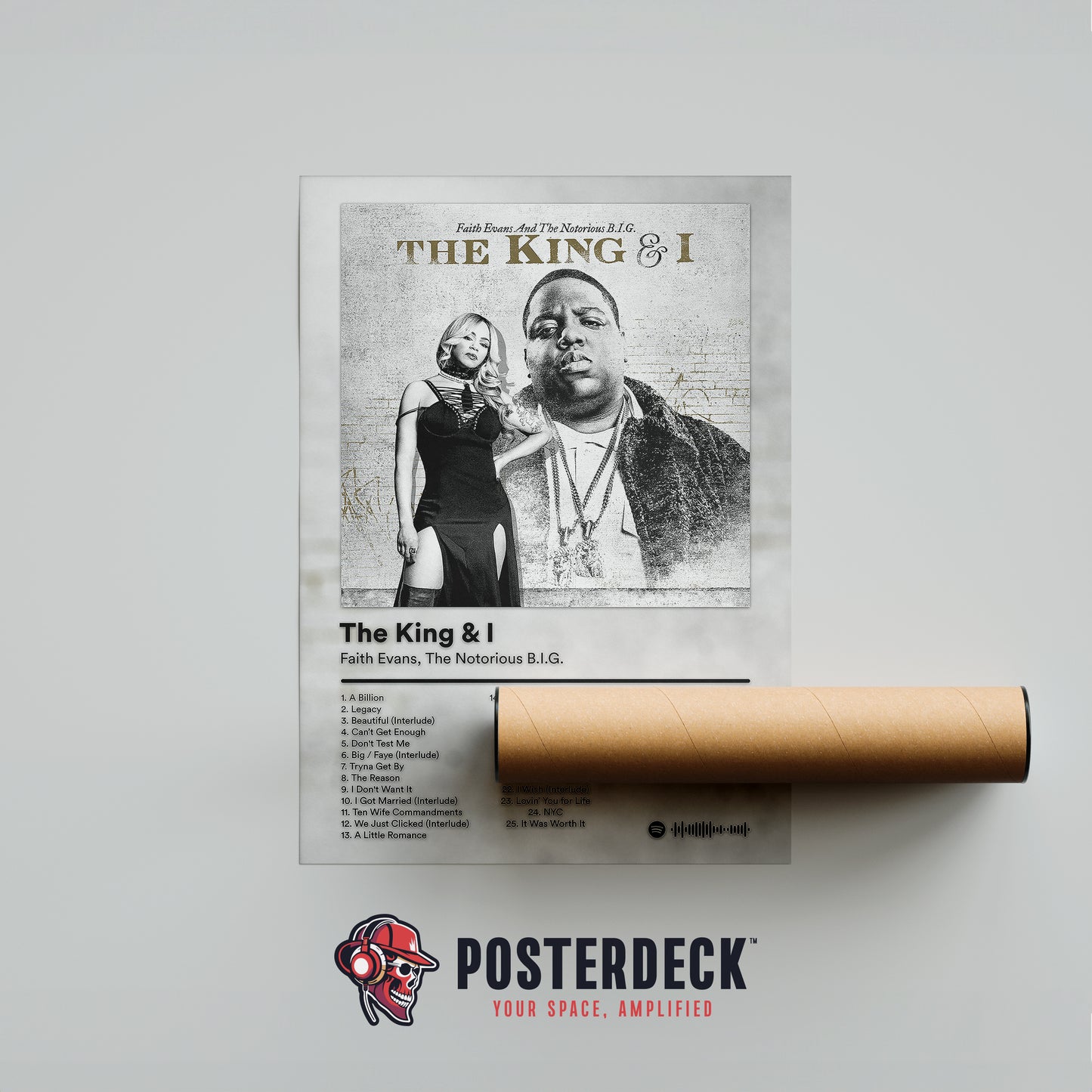 The Notorious B.I.G 'The King & I' Album Poster