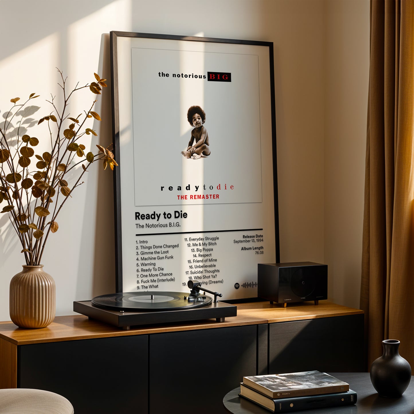 The Notorious B.I.G 'Ready To Die' (The Remaster) Album Poster