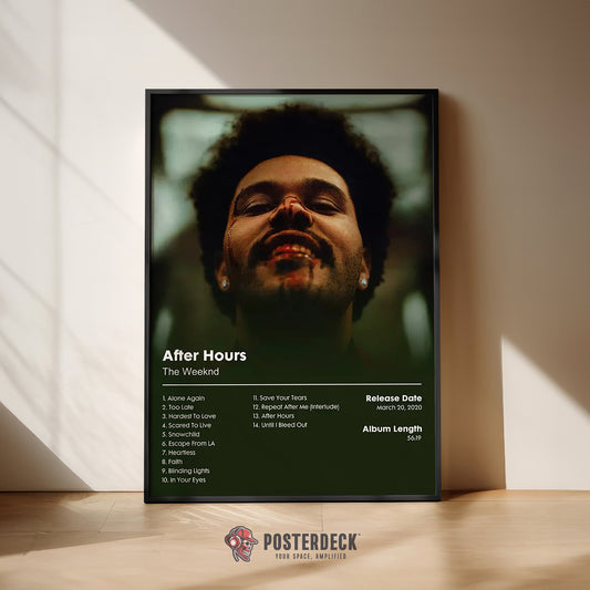 The Weeknd 'After Hours' Album Poster
