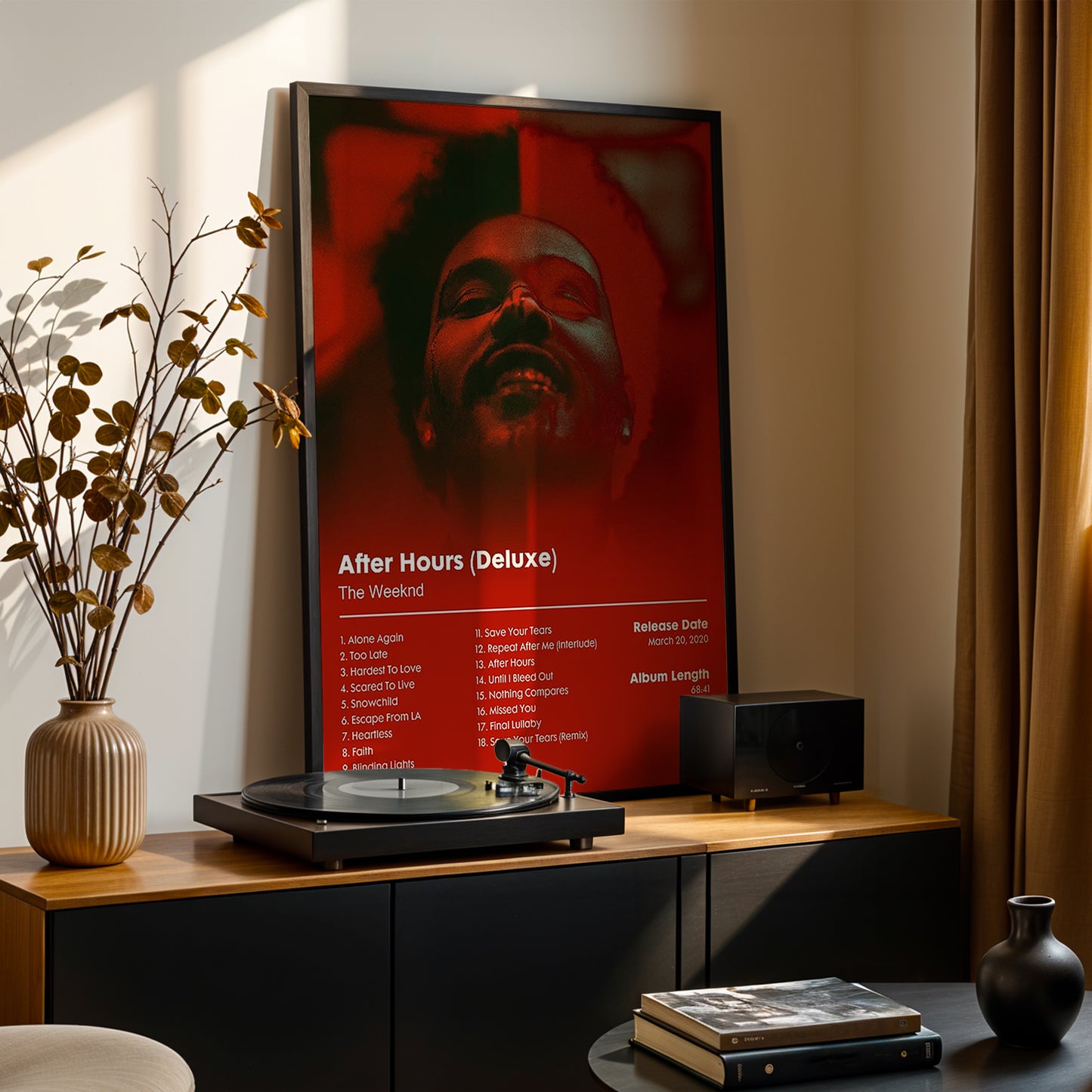 The Weeknd 'After Hours (Deluxe)' Album Poster