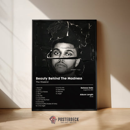 The Weeknd 'Beauty Behind The Madness' Album Poster