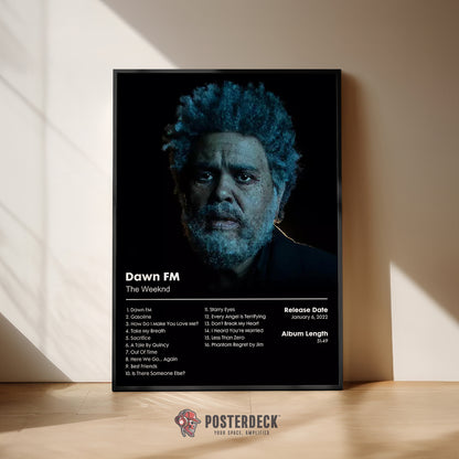 The Weeknd 'Dawn FM' Album Poster