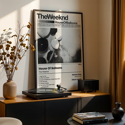 The Weeknd 'House of Balloons' Album Poster