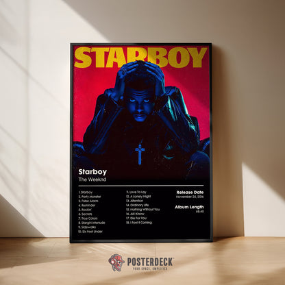 The Weeknd 'Starboy' Album Poster