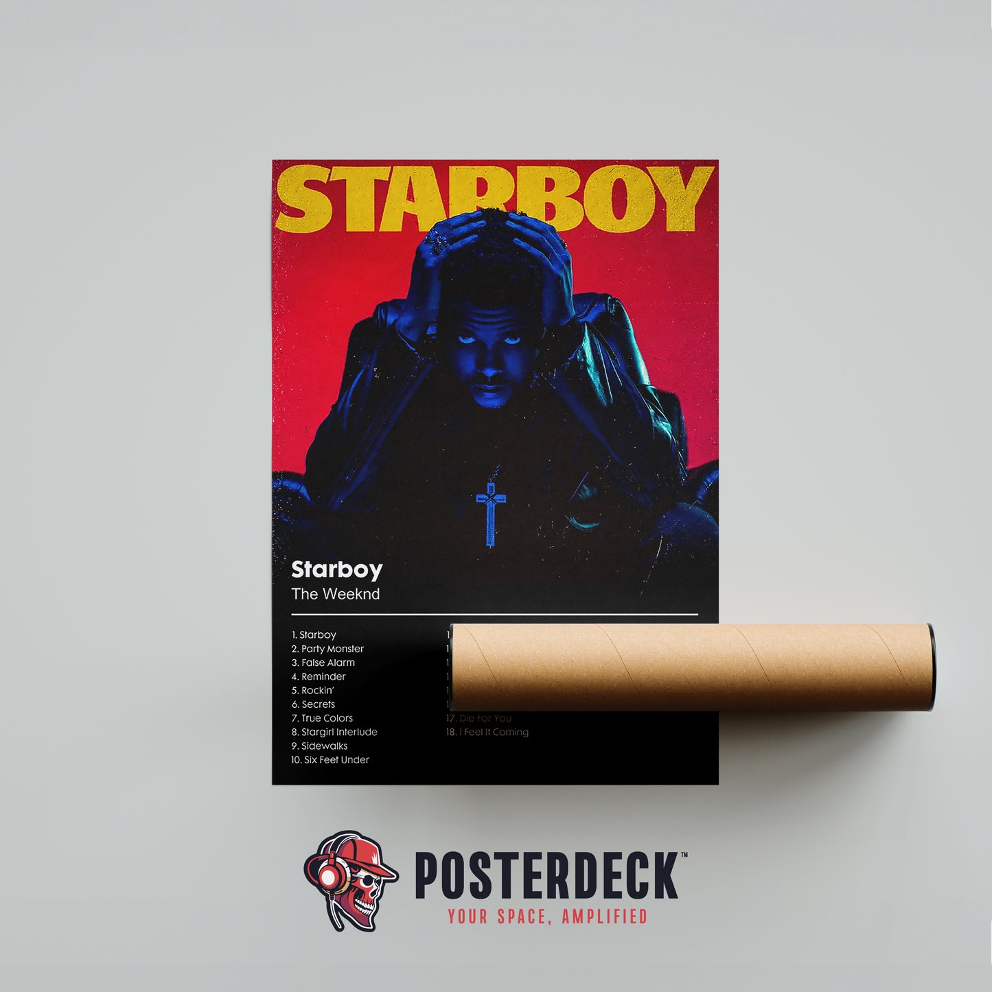 The Weeknd 'Starboy' Album Poster