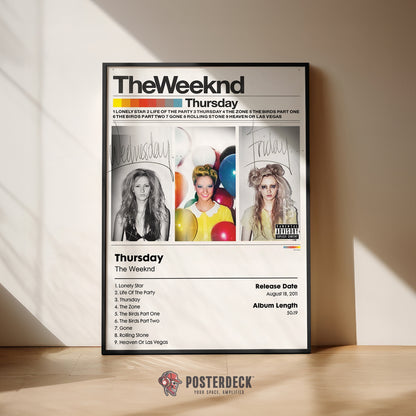 The Weeknd 'Thursday' Album Poster