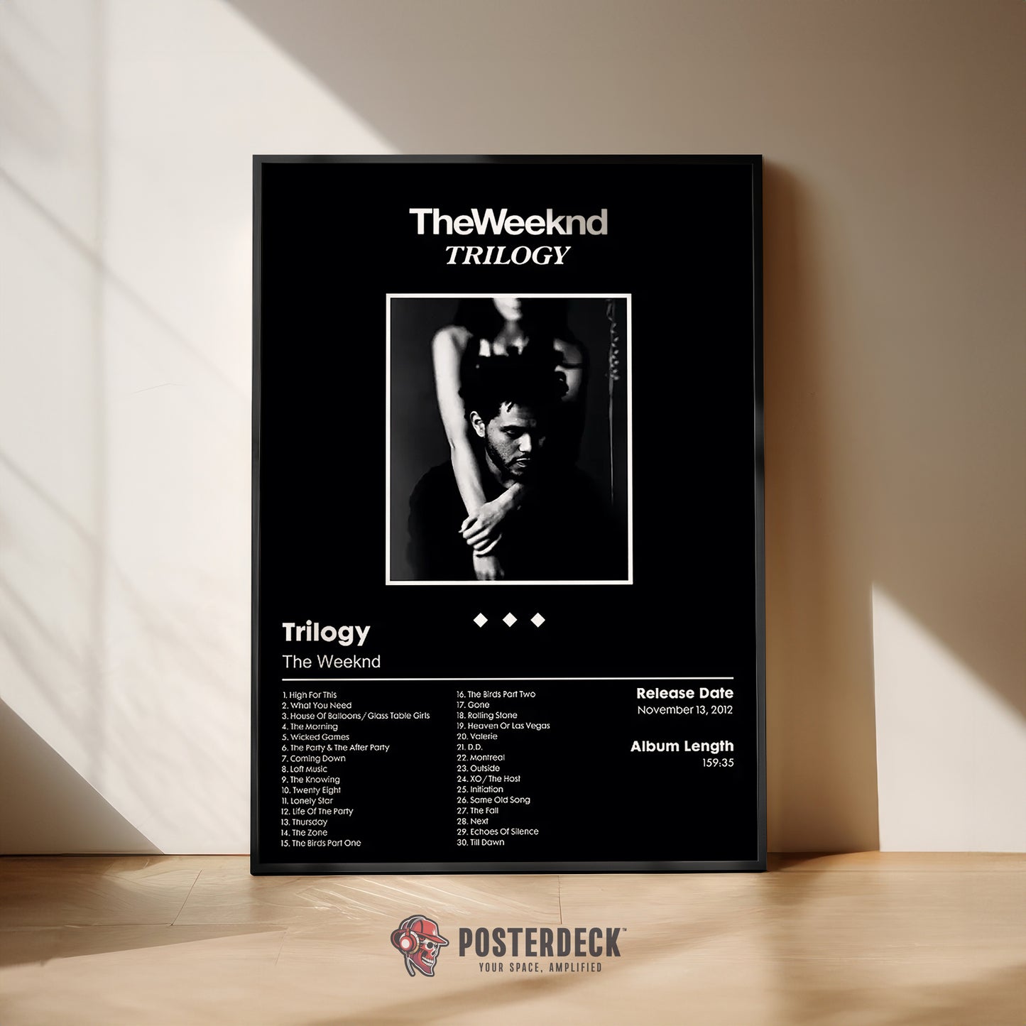 The Weeknd 'Trilogy' Album Poster