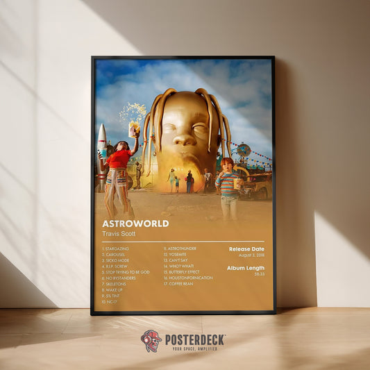 Travis Scott 'ASTROWORLD' Album Poster