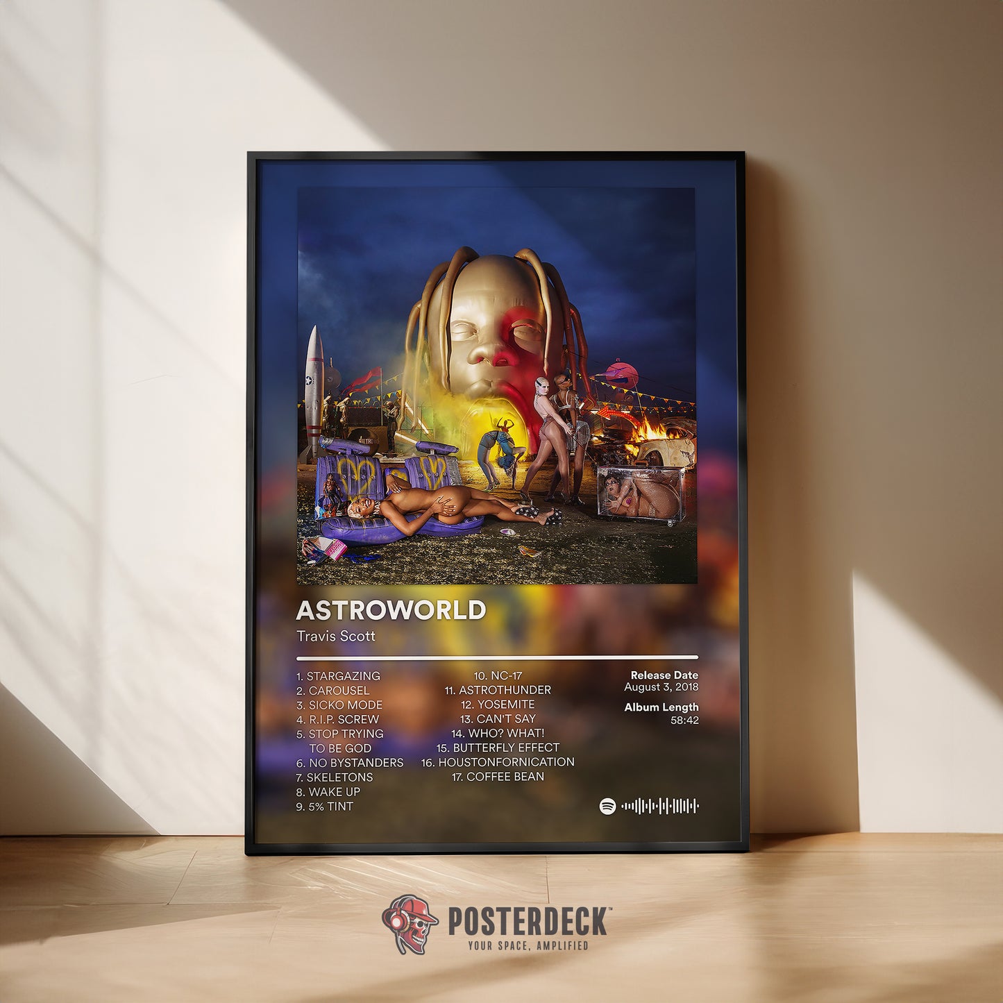 Travis Scott 'ASTROWORLD' (Night Version) Album Poster