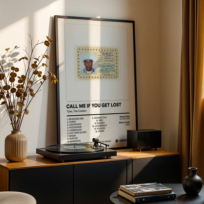 Tyler The Creator 'Call Me If You Get Lost' Album Poster