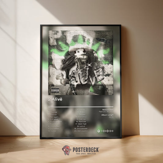 Yeat '2 Alive' Album Poster