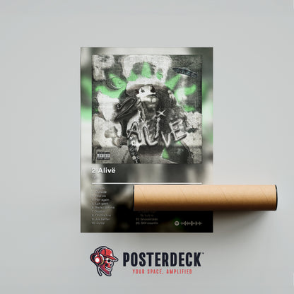 Yeat '2 Alive' Album Poster