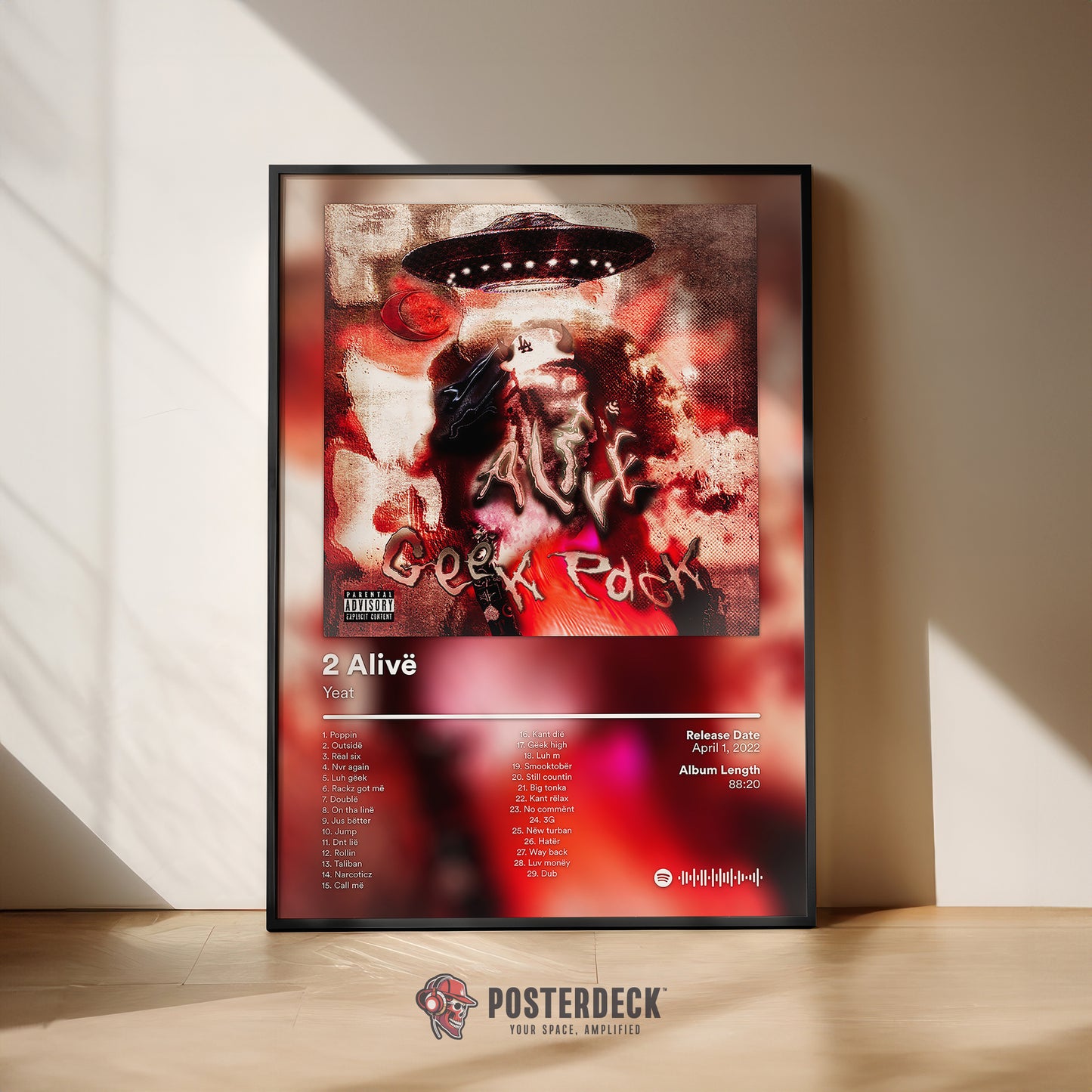 Yeat '2 Alive' (Deluxe) Album Poster