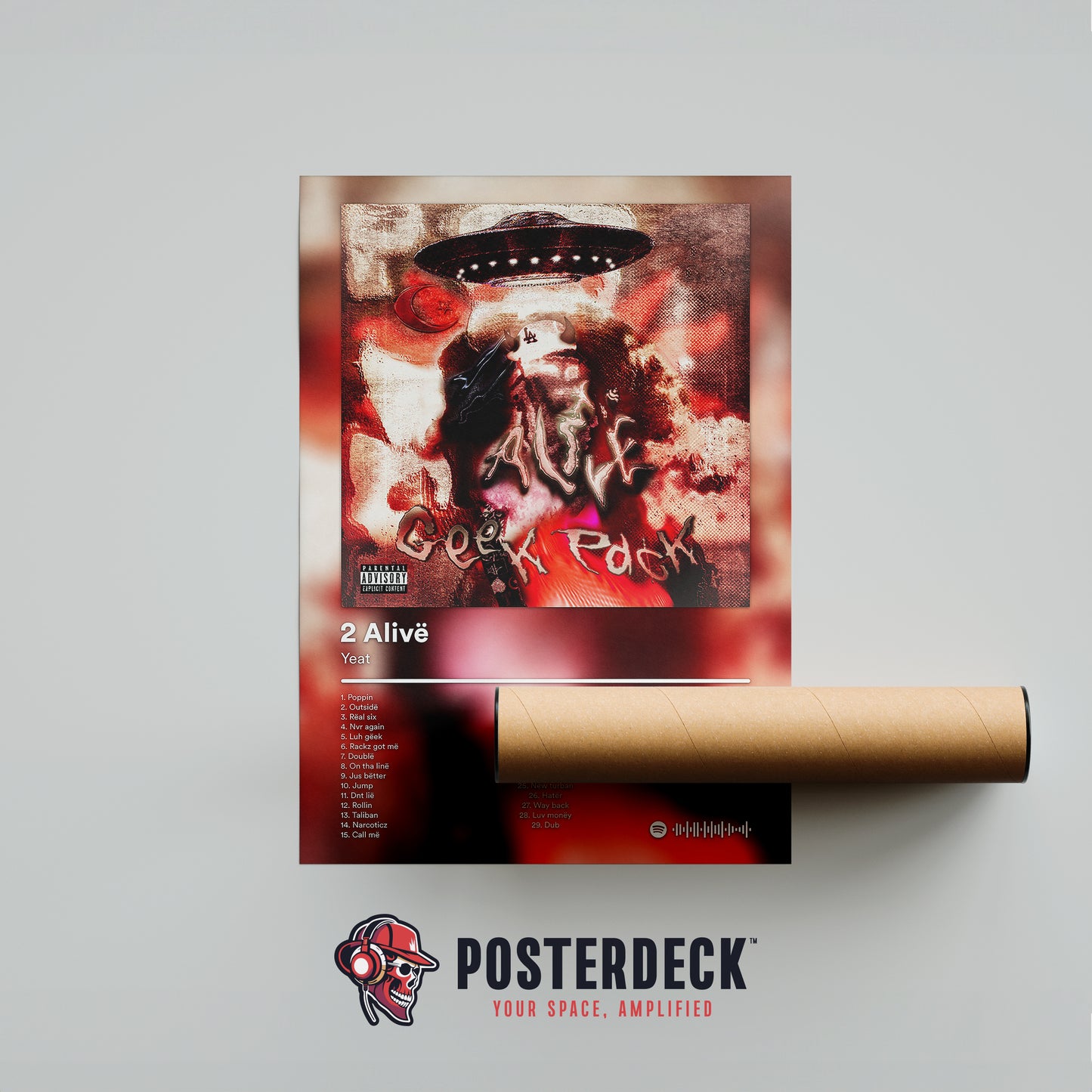 Yeat '2 Alive' (Deluxe) Album Poster