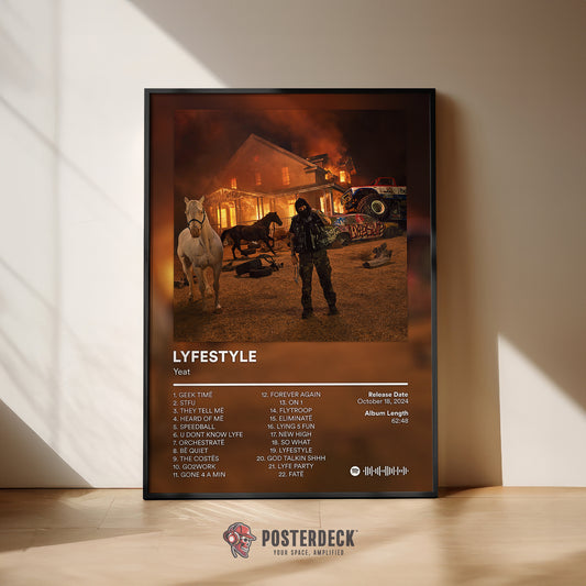 Yeat 'Lyfestyle' Album Poster