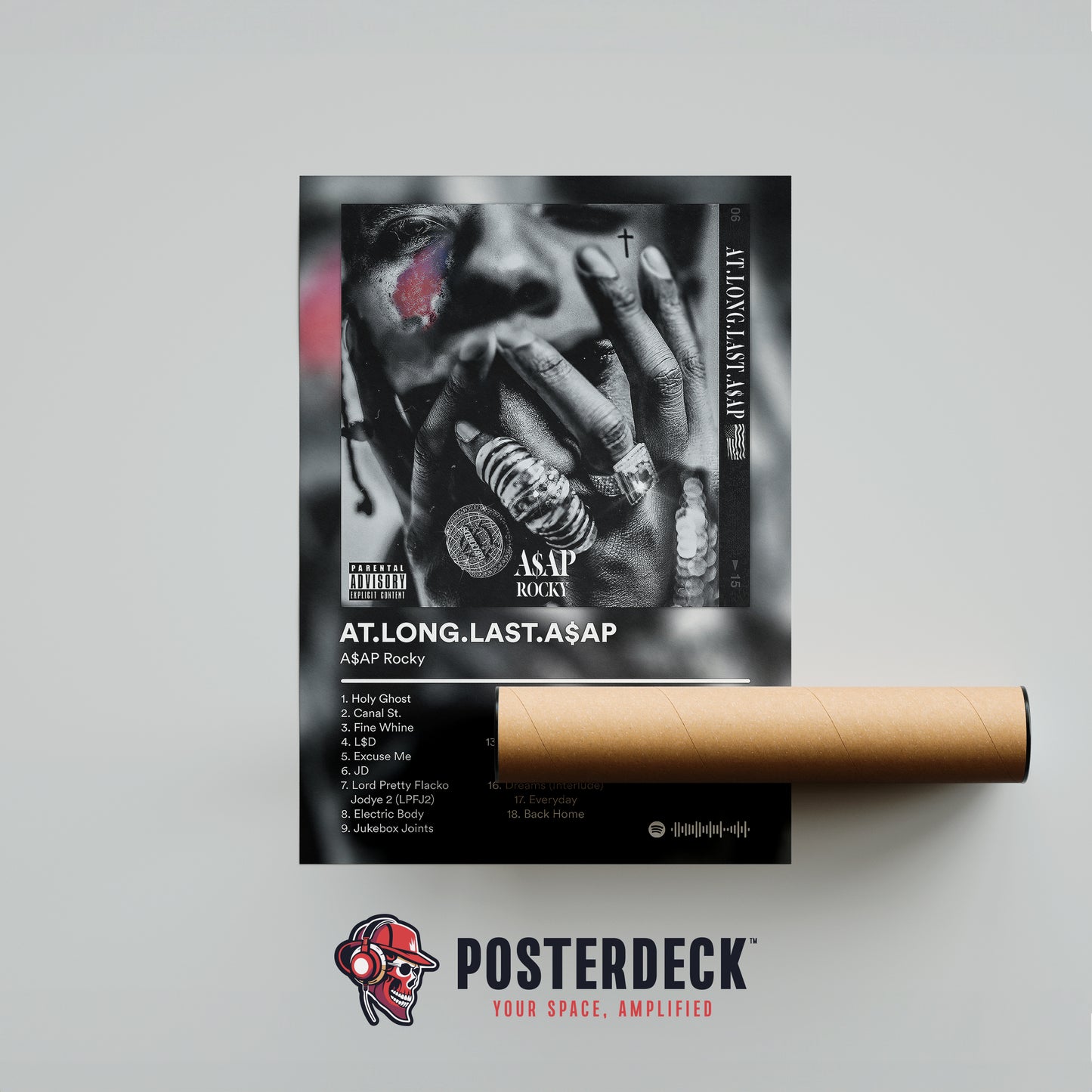 ASAP Rocky 'AT.LONG.LAST.A$AP' Album Poster